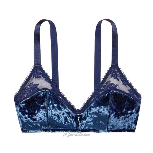 •Victoria’s Secret• Crushed Velvet Scoopneck bra - Picture 3 of 4